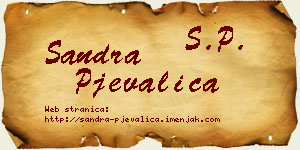 Sandra Pjevalica vizit kartica